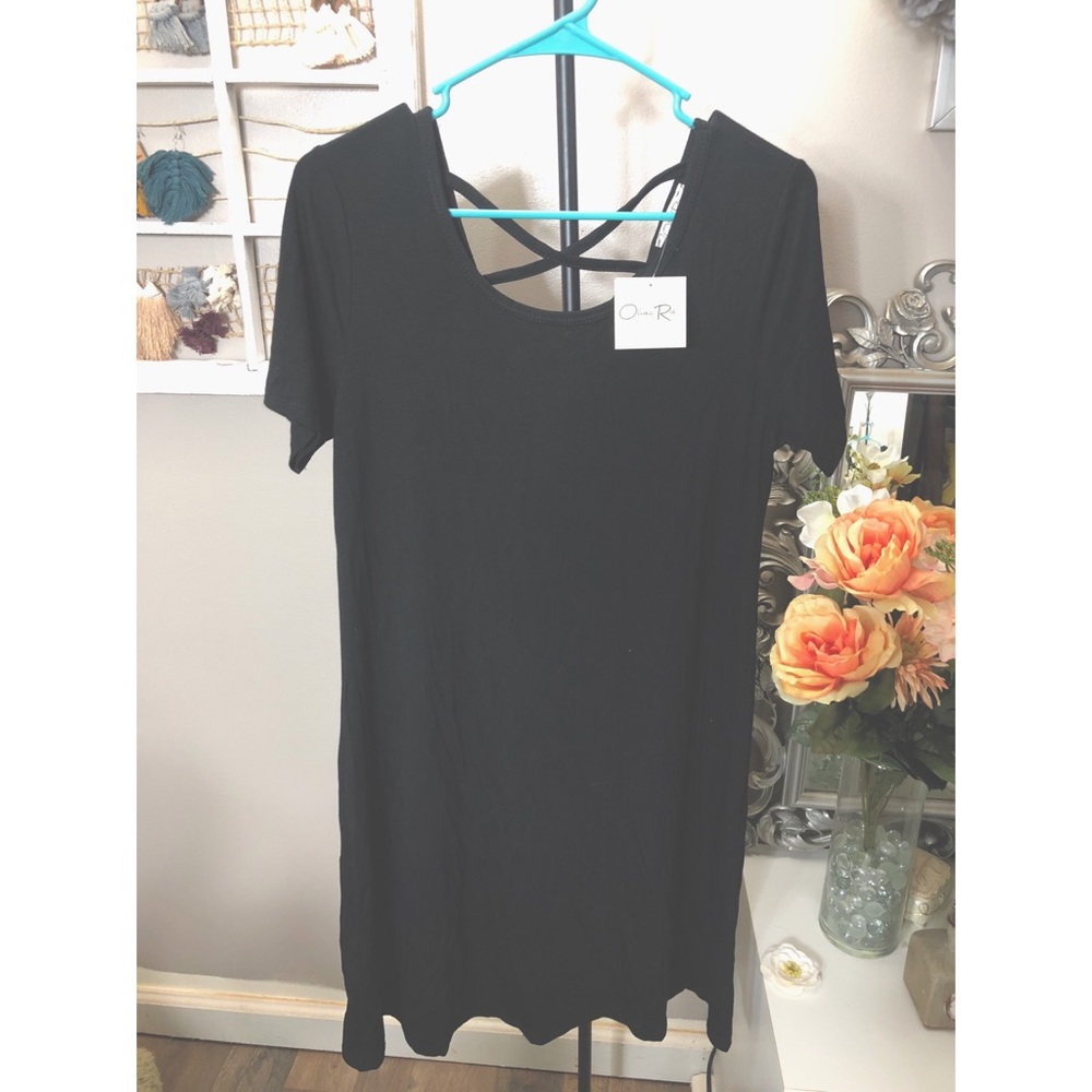 NWT Black T-shirt dress